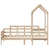 vidaXL Day Bed with Roof without Mattress 80x200 cm Solid Wood
