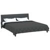 vidaXL Full Year Duvet Black and Anthracite 240 x 200 cm Microfiber