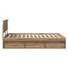 vidaXL Bed Frame Artisian Oak 160 x 200 cm Engineered wood