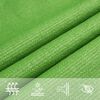 vidaXL Sunshade Sail 160 g/m² Light Green 3.5x3.5x4.9 m HDPE