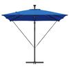 vidaXL Cantilever Banana Parasol Blue 249 x 249 x 250 cm