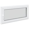 vidaXL Basement Window RISOR 120 x 60 cm PVC and Glass White