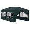 vidaXL Partytent | Green | Polyethylene, Steel | 3x6 m | UV-resistant materials