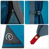vidaXL Camping Tent Set Folding 2 pcs Blue Taffeta and Fabric