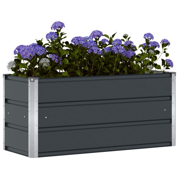 vidaXL Planter Anthracite 100 x 40 x 45 cm Steel