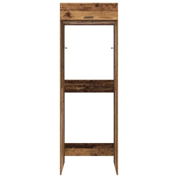 vidaXL Wash Machine Cabinet 2 pcs Old Wood 67.5 x 68 x 200 cm
