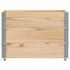 vidaXL Pallet Collars 3 pcs 80x60 cm Solid Wood Pine