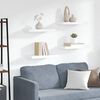 vidaXL Floating Wall Shelves 4 pcs White 50x23x3.8 cm MDF