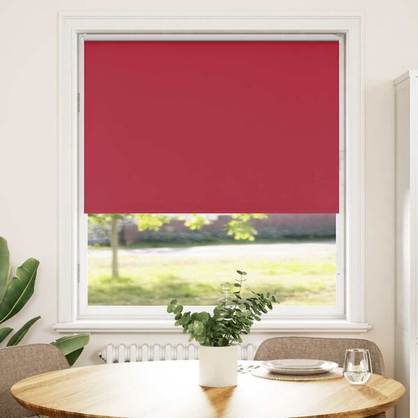 vidaXL Roller Blind Blackout Red 95x175 cm Fabric Width 90.7 cm Polyester