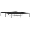 vidaXL Metal Bed Frame without Mattress Black 150x200cm