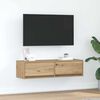 vidaXL TV Cabinet Artisan oak 100 x 31 x 25.5 cm Engineered wood