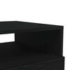 vidaXL Coffee Table with LED Lights Black Oak 50x49x40 cm