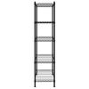 vidaXL 5-Tier Storage Shelf 90x35x180 cm Black 250 kg