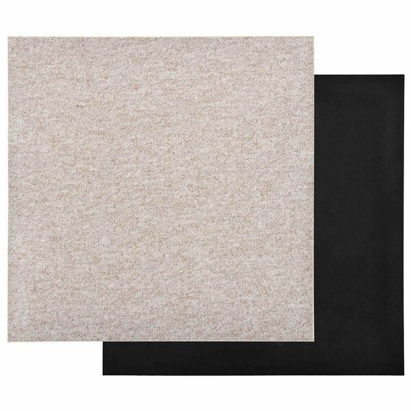 vidaXL Carpet 20 pcs Light Beige 50 x 50 cm 100% Polypropylene