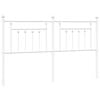 vidaXL Metal Replace Headboard White 160 cm