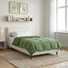 vidaXL Full Year Duvet Quilted Green 155 x 200 cm Microfiber