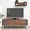 Homemania TV Stand Nicol 120x31x42 cm Walnut