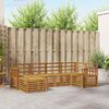 vidaXL Sofa Sets 6 pcs Natural Solid Acacia Wood