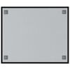 vidaXL Wall-mounted Magnetic Board Black 60x50 cm Tempered Glass