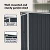 vidaXL Wall-mounted Garden Shed Anthracite 118x194x178 cm Steel