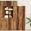 vidaXL Storage Cabinet 3 pcs Old Wood 30 x 42.5 x 225 cm