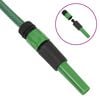 vidaXL Garden Hose with Fitting Set Green 0.75" 30 m PVC