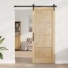 vidaXL Sliding Door ORKDAL Brown 86 x 211 cm Solid Pine Wood