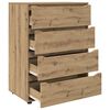 vidaXL Storage Cabinets 2 pcs Artisan Oak 80 x 48 x 105 cm