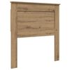 vidaXL Bed Frame Artisian Oak 75 x 190 cm Solid Pine Wood