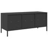 vidaXL TV Cabinet Black 101.5x39x43.5 cm Cold-rolled Steel