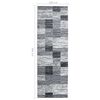 vidaXL Runner Rug BCF Grey 100x300 cm