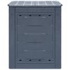 vidaXL Garden Composter Grey 60x60x73 cm 260 L