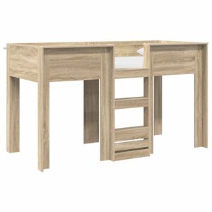 vidaXL Bunk Bed for Kids Sonoma Oak 75 x 190 cm Engineered wood