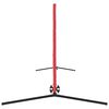 vidaXL Tennis Net Folding Black and Red 494.5 x 90 x 87 cm Polyester