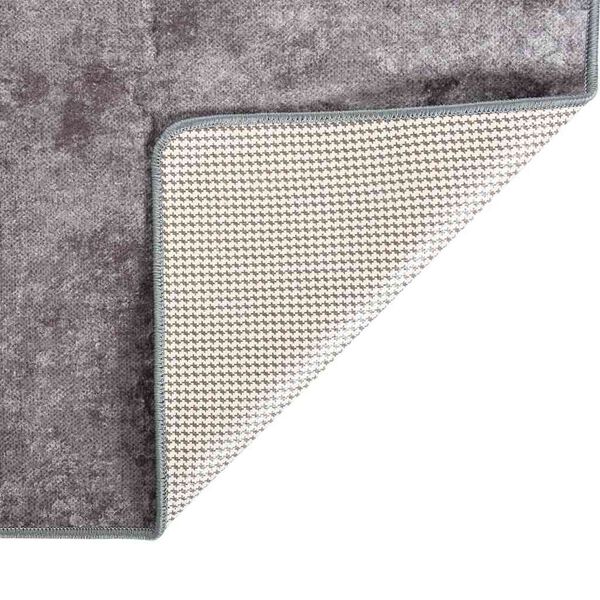 vidaXL Rug Washable 80x300 cm Grey