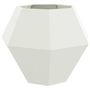 vidaXL Planter White 100 x 100 x 80 cm Steel