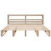 vidaXL Bed Frame without Mattress 200x200 cm Solid Wood Pine
