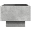 vidaXL Side Table with LED Concrete Grey 40x40x30 cm Engineered Wood