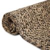 vidaXL Area Rugs Rectangular Natural and Black 80 x 300 cm Jute