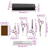 vidaXL 5 Piece Dog Grooming Scissors Set Stainless Steel