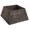 vidaXL Christmas Tree Collar Square Black 50 x 50 x 25 cm