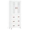 vidaXL Highboard White 69,5x34x180 cm Engineered Wood