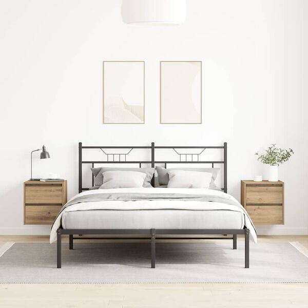 vidaXL Wall-mounted Bedside Cabinets 2 pcs Artisan Oak 38x34x40 cm