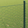 vidaXL Hexagon Fence Green 0.4 x 50 m Steel