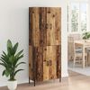vidaXL Highboard Old Wood 69.5 x 34 x 180 cm Engineered Wood
