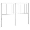 vidaXL Metal Replace Headboard White 135 cm