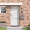 vidaXL Front Door White 98 x 208 cm PVC