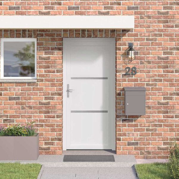 vidaXL Front Door White 98 x 208 cm PVC