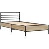 vidaXL Bed Frame without Mattress Sonoma Oak 90x200 cm