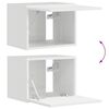 vidaXL TV Wall Cabinet Set 4 pcs High Gloss White Engineered Wood